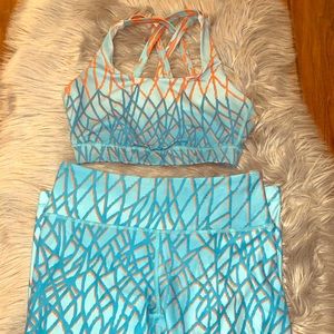 Colorful Workout set (never worn)